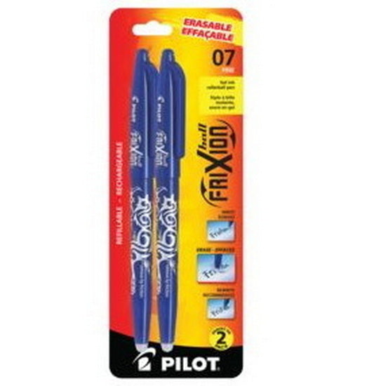 Ens. 2 stylos gel frixion bleu 0.7mm