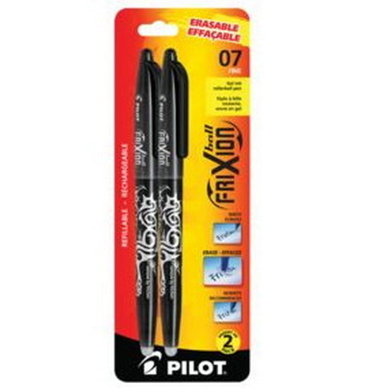 Ens. 2 stylos gel frixion noir 0.7mm