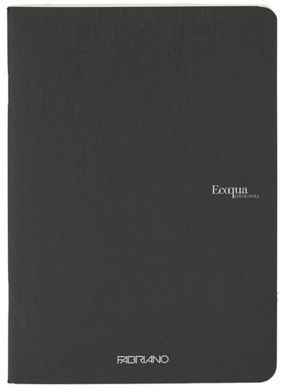 Cahier à reliure agrafée ecoqua  - noir - pointille grampersquaremeter