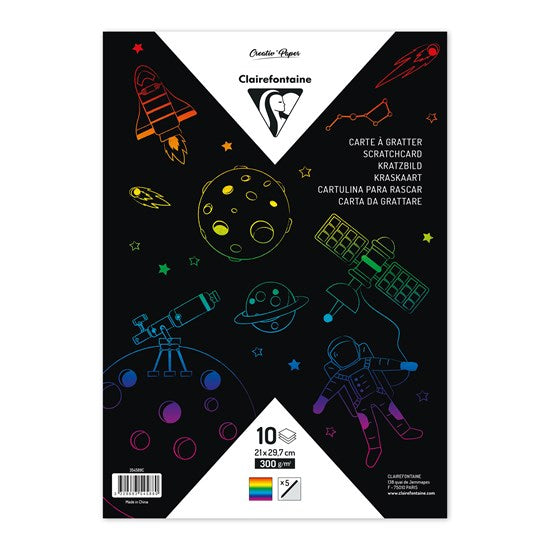 10-Pack Scratch Cards - Rainbow