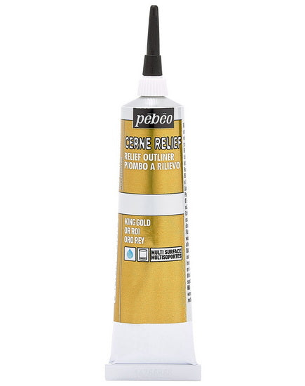 Relief outliner - vitrail - 37ml - king's gold