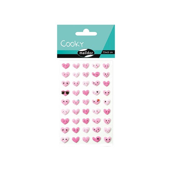 Cooky Stickers : Heart Emoticons