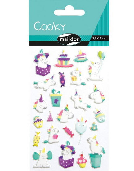 Cooky Stickers : Unicorn Birthday