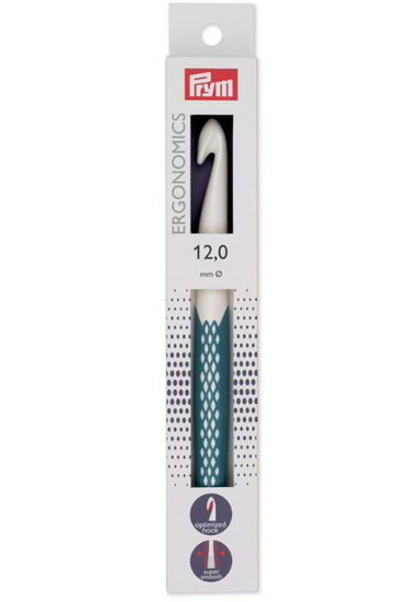 Ergonomic crochet hook - 17cm - 12mm