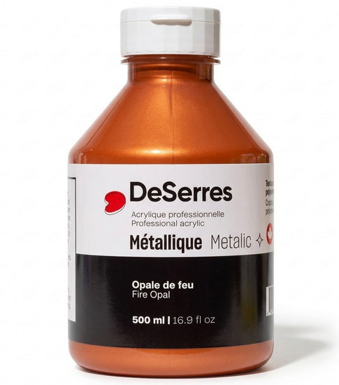 Liquid Acrylic Fire Opal Metallic - 500ml