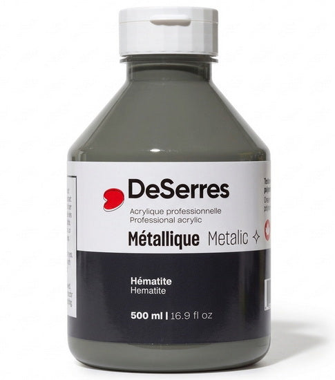 Liquid Acrylic Hematite Metallic - 500ml