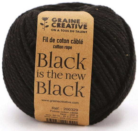 Cotton Rope - BLACK