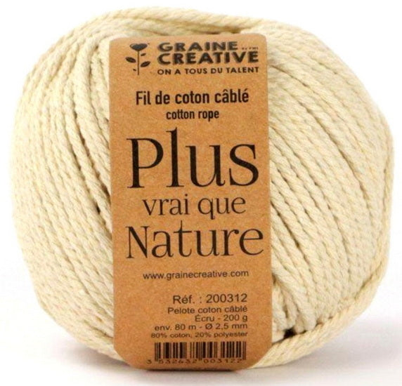 Coton câblé - ecru