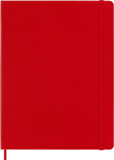 Classic Notebook - Ruled, Hard Cover - SCARLET RED - 19 X 25 CEN