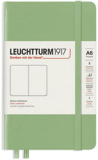 Cahier de notes pointillé a6 187p sauge