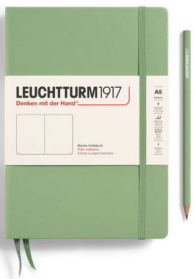 Notebook plain a5 251p sage