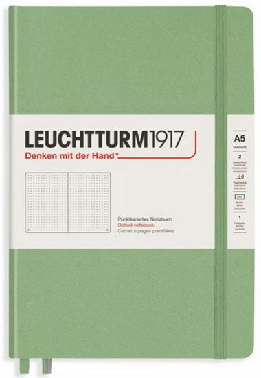 Cahier de notes pointillé a5 251p sauge