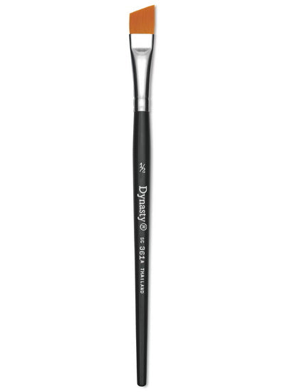 Brush Short Handle/Synthetic Bristles Angle - 1/2"