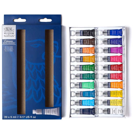 Set of 20 Cotman Watercolour - 5ml