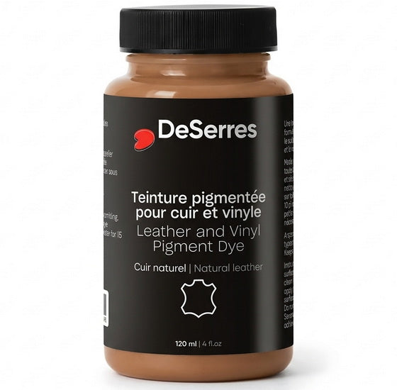 Leather & Vinyl Pigment Dye - NATURAL LEATHER MILLILITER