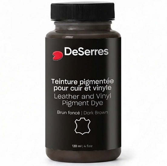 Leather & Vinyl Pigment Dye - DARK BROWN MILLILITER