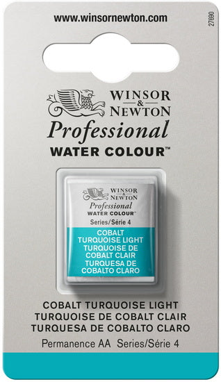 Aquarelle demi-godet - turquoise de cobalt clair - s4