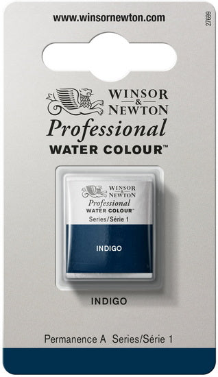 Aquarelle demi-godet - indigo - s1