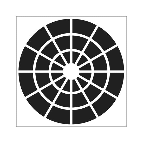 Pochoir  roue couleur- 6x6po