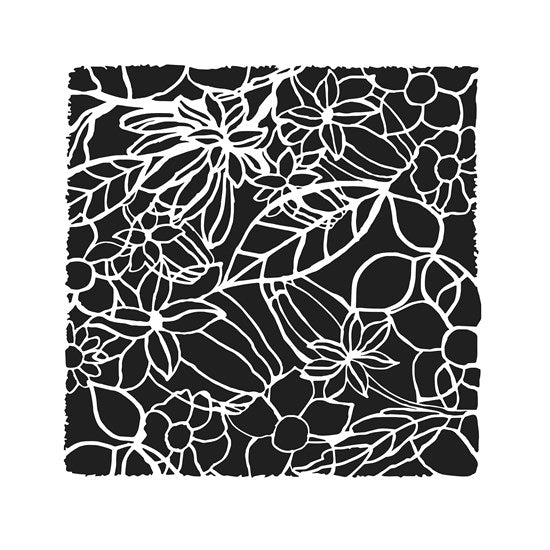 Stencil  Framed Garden- 6X6"