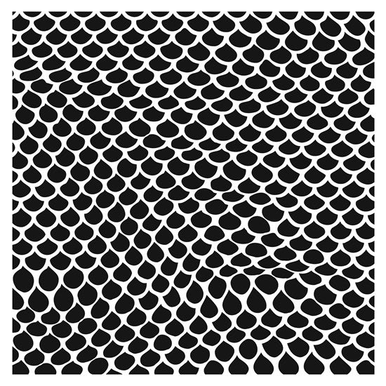 Pochoir  queue de sirène- 6x6po