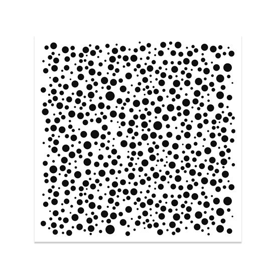 Pochoir  bulles- 6x6po