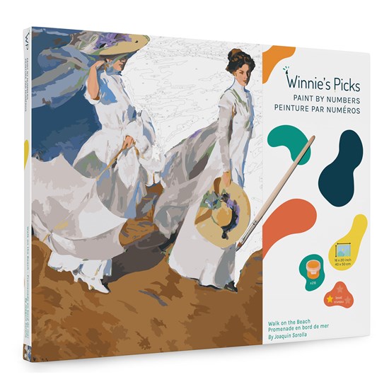 Kit peinture à numéros - « promenade au bord de la mer »