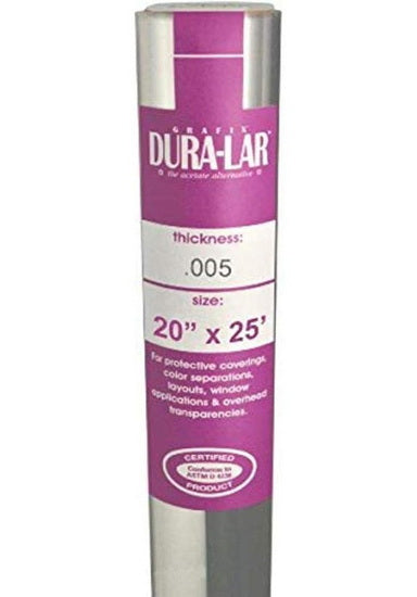 Dura-lar 0.005 clair - 20x25po