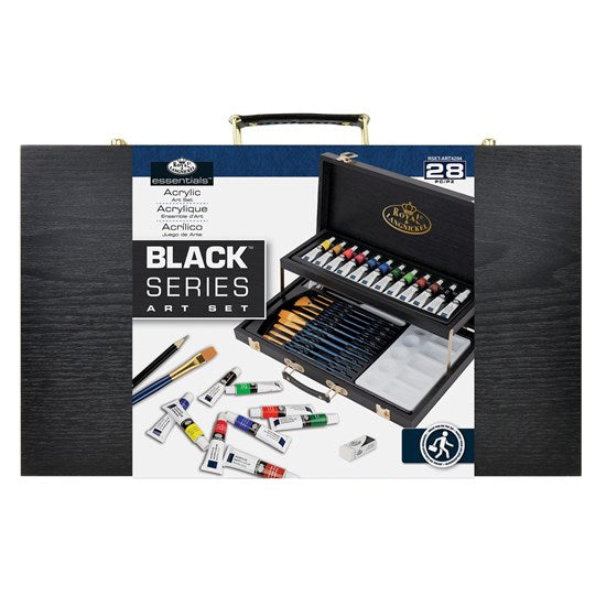 Ens. acrylique black series - 28 pcs