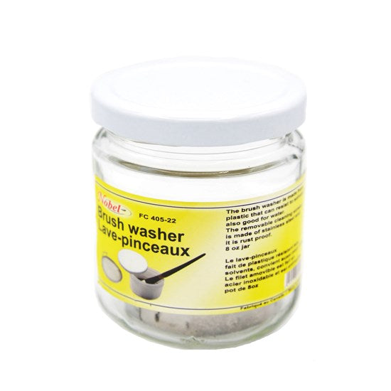 Lave-pinceaux – gros pot en verre