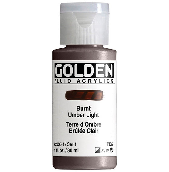 Acrylic fluid - 1 oz  light burnt umber  s1