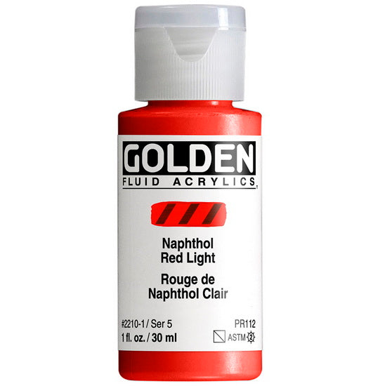 Acrylique fluide - 1 oz  rouge naphthol clair  s5