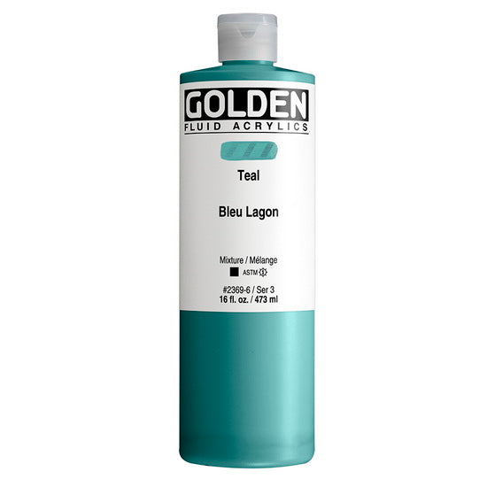 Acrylic fluid - 16 oz  teal  s3