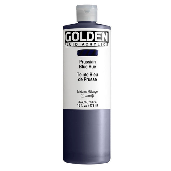 Acrylic fluid - 16 oz  prussian blue hue  s4