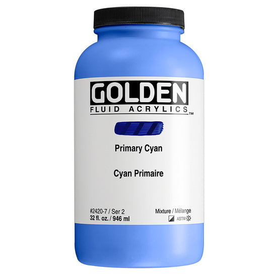 Acrylic fluid - 32 oz  primary cyan  s2