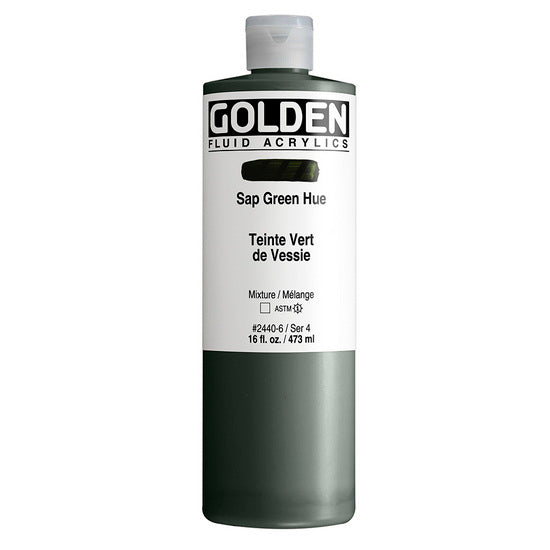 Acrylique fluide - 16 oz  vert de vessie imitation  s4
