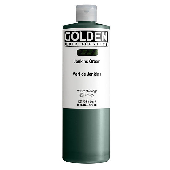 Acrylic fluid - 16 oz  jenkins green  s7