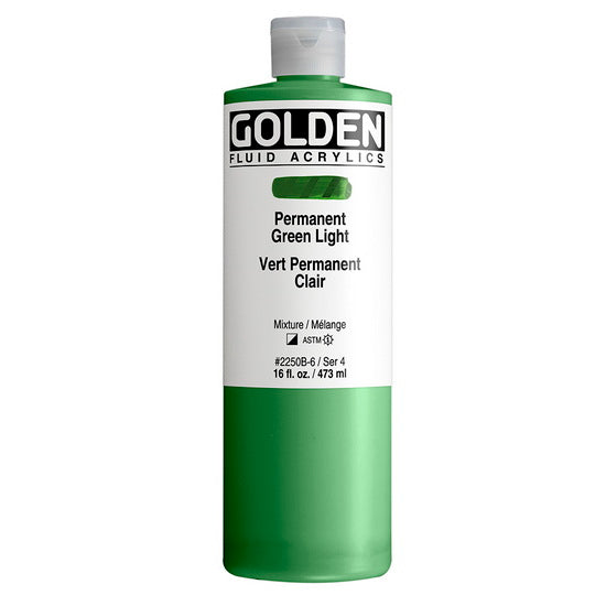 Acrylique fluide - 16 oz  vert permanent clair  s4
