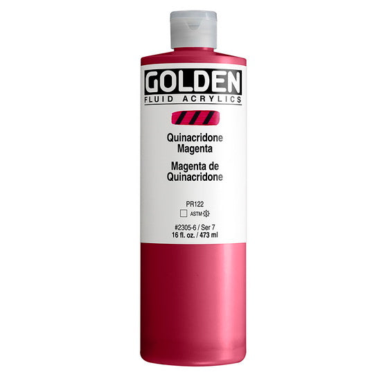 Acrylic fluid - 16 oz  quinacridone magenta  s7