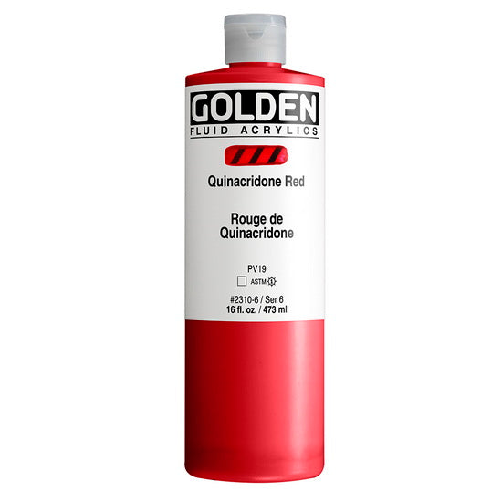 Acrylique fluide - 16 oz  rouge de quinacridone  s6