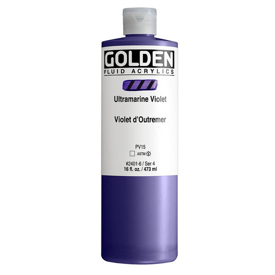 Acrylic fluid - 16 oz  ultramarine violet  s4