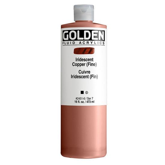 Acrylique fluide - 16 oz  cuivre iridescent  s7