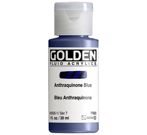 Acrylique fluide - 1 oz  bleu anthraquinone  s7