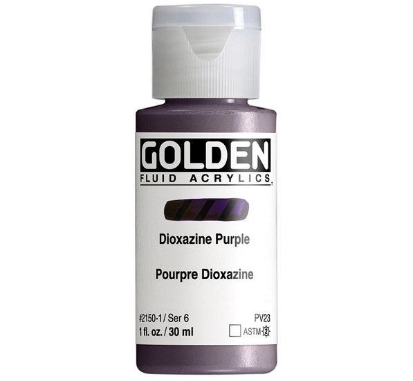 Acrylique fluide - 1 oz  pourpre dioxazine  s6
