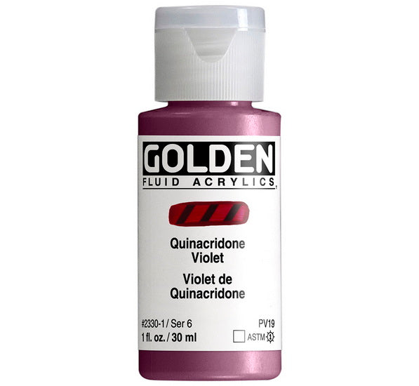 Acrylique fluide - 1 oz  violet de quinacridone  s6