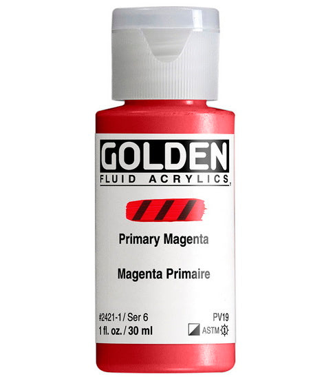 Acrylic fluid - 1 oz  primary magenta  s6
