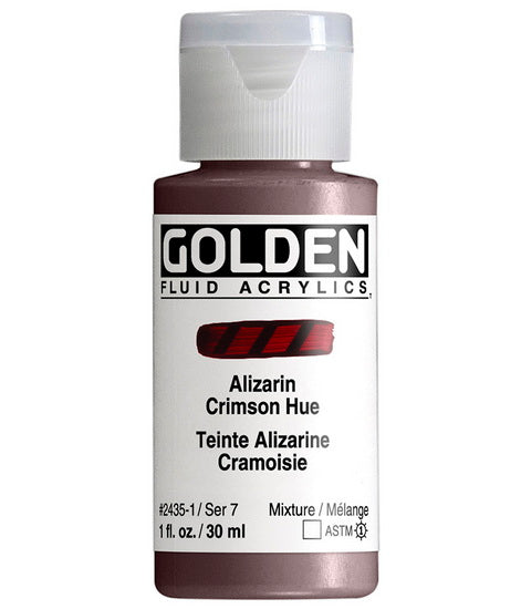 Acrylic fluid - 1 oz  alizarin crimson hue  s7
