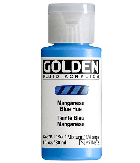 Acrylique fluide - 1 oz  bleu manganese imitation  s1
