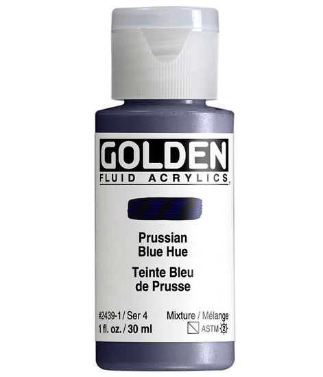 Acrylique fluide - 1 oz  bleu de prusse imitation  s4