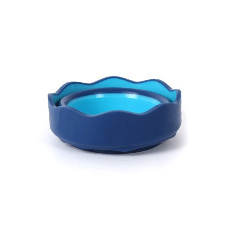 Gobelet à eau pliable clic&go bleu